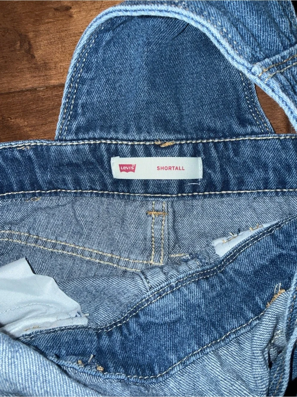 Levi's Blue Denim Shortall Overalls for Kids